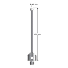 ATG-4064-TX-Z M5 stylus with 4.0mm zirconia ball, carbon fiber stem, and titanium base, 64.0mm long by Q-Mark Manufacturing, Inc.