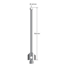 ATG-4070-Z M5 stylus with 4.0mm zirconia ball and carbide stem, 70.0mm long by Q-Mark Manufacturing, Inc.