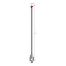 ATG-50130 M5 5.0mm ruby ball stylus with carbide stem and stainless steel base, 130mm long.
