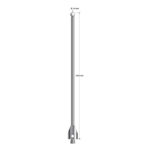 ATG-50140-Z M5 stylus with 5.0mm zirconia ball, carbide stem, and stainless steel base, 140mm long by Q-Mark Manufacturing, Inc.