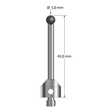 ATG-5045-SN M5 stylus with 5.0mm silicon nitride ball, carbide stem, and stainless steel base, 45.0mm long by Q-Mark Manufacturing, Inc.