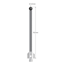 ATG-5075-TX-SN M5 stylus with 5.0mm silicon nitride ball, carbon fiber stem, and titanium base, 75.0mm long by Q-Mark Manufacturing, Inc.