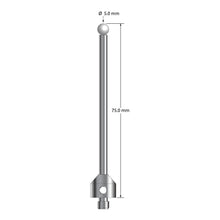 ATG-5075-Z M5 stylus with 5.0mm zirconia ball, carbide stem, and stainless steel base, 75.0mm long by Q-Mark Manufacturing, Inc.