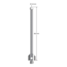 ATG-5080-Z M5 stylus with 5.0mm zirconia ball, carbide stem, and stainless steel base, 80.0mm long by Q-Mark Manufacturing, Inc.