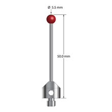 ATG-5550-DS2 M5 stylus with 5.5mm ruby ball, carbide stem, and stainless steel base, 50mm long by Q-Mark Manufacturing, Inc.