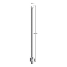 ATG-60125-Z M5 stylus with 6.0mm zirconia ball, carbide stem, and stainless steel base, 125mm long by Q-Mark Manufacturing, Inc.