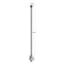 ATG-60150 M5 stylus with 6.0mm ruby ball, carbide stem, and stainless steel base, 150.0mm long by Q-Mark Manufacturing, Inc.