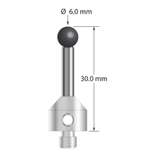 ATG-6030-SN M5 6.0mm silicon nitride stylus, 30.0mm long, by Q-Mark Manufacturing, Inc.