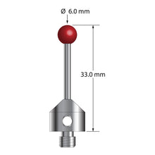 ATG-6033-DS2 M5 stylus with 6.0mm ruby ball, carbide stem, and stainless steel base by Q-Mark Manufacturing, Inc.