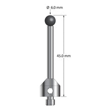 ATG-6045-SN M5 stylus with 6.0mm silicon nitride ball, carbide stem, stainless steel base, 45.0mm length by Q-Mark Manufacturing, Inc.