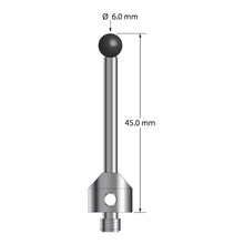 ATG-6054-SN M5 stylus with 6.0mm silicon nitride ball, carbide stem, and stainless steel base, 54.0mm long by Q-Mark Manufacturing, Inc.