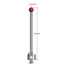 ATG-6068 M5 stylus with 6.0mm ruby ball, carbide stem, stainless steel base, 65.0mm long by Q-Mark Manufacturing, Inc.