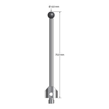 ATG-6075-SN M5 6.0mm silicon nitride stylus with carbide stem and stainless steel base, 75.0mm long by Q-Mark Manufacturing, Inc.