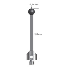 ATG-7055-TX-SN M5 stylus with 7.0mm silicon nitride ball, carbon fiber stem, and titanium base, 55.0mm long by Q-Mark Manufacturing, Inc.