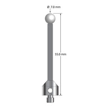 ATG-7055-TX-Z M5 stylus with 7.0mm zirconia ball, carbon fiber stem, and titanium base, 55.0mm long by Q-Mark Manufacturing, Inc.