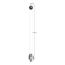 ATG-80114-C-SN M5 stylus with 8.0mm silicon nitride ball, ceramic stem, and aluminum base, 114.0mm long by Q-Mark Manufacturing, Inc.