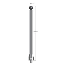 ATG-80114-TX-SN M5 stylus with 8.0mm silicon nitride ball, carbon fiber stem, and titanium base, 114.0mm long by Q-Mark Manufacturing, Inc.
