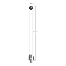 ATG-80114.5-C-SN M5 stylus with 8mm ruby ball, ceramic stem, and aluminum base, 114.5mm long by Q-Mark Manufacturing, Inc.
