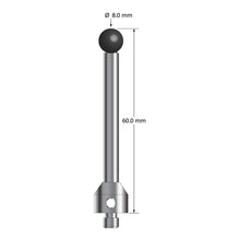 ATG-8060-SN M5 8.0mm silicon nitride stylus, 60.0mm long, by Q-Mark Manufacturing, Inc.