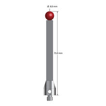 ATG-8075-TX M5 stylus with ruby ball, carbon fiber stem, and titanium base, 75mm long by Q-Mark Manufacturing, Inc.
