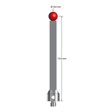 ATG-8079-G M5 stylus with 8.0mm ruby ball, carbon fiber stem, and stainless steel base by Q-Mark Manufacturing, Inc.