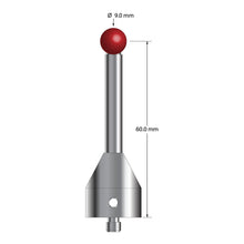 ATG-9064.5-19 M5 stylus with 9.0mm ruby ball, carbide stem, and stainless steel base.
