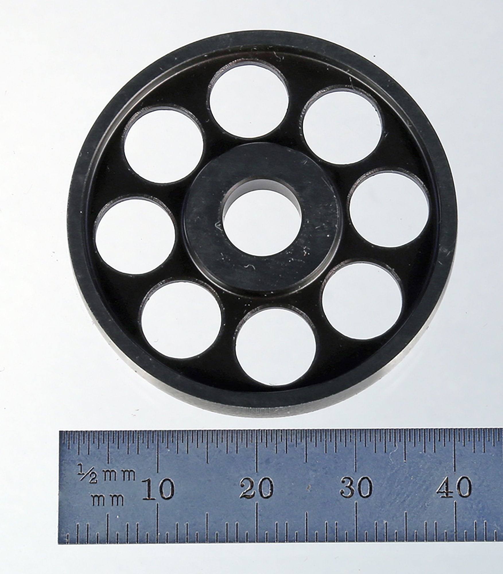 DSK-400 40.0mm diameter x 6.0mm thick hardened tool steel disk with 8.0mm through hole.