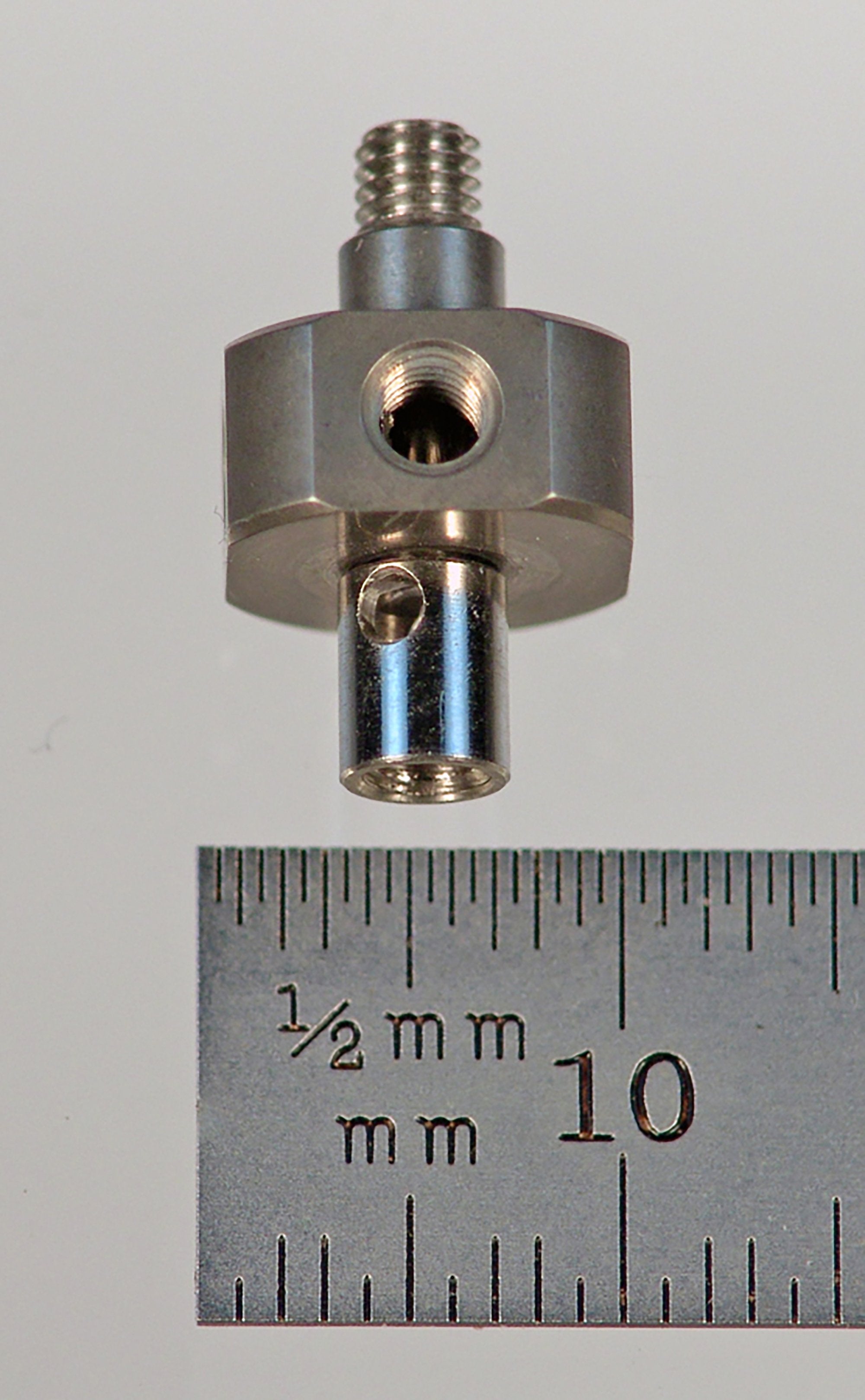 KM3-13 M3 star hub, fully adjustable, stainless steel.