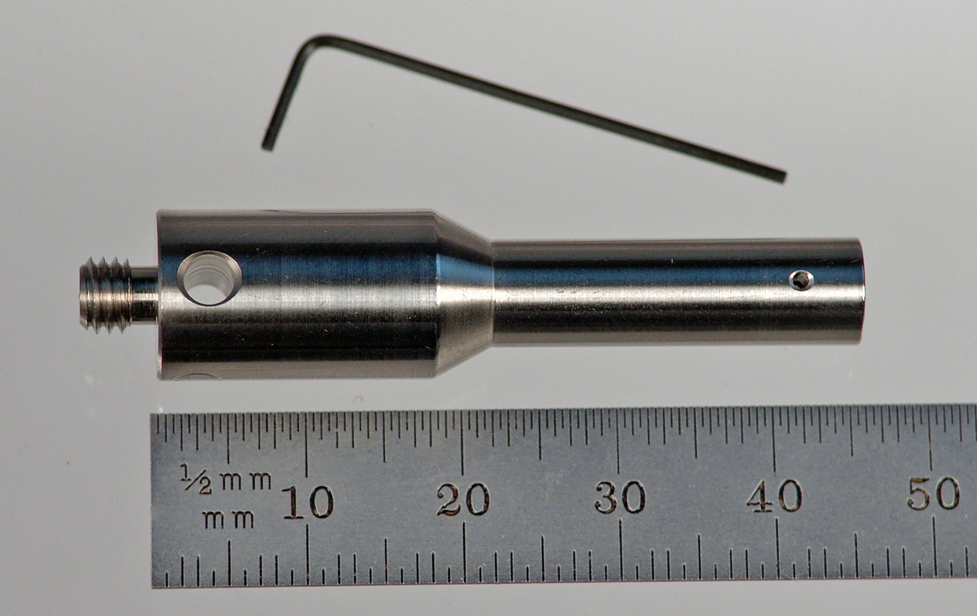 PH-10 M5 right angle stylus holder, stainless steel, with 1.0mm through hole, by Q-Mark Manufacturing, Inc.