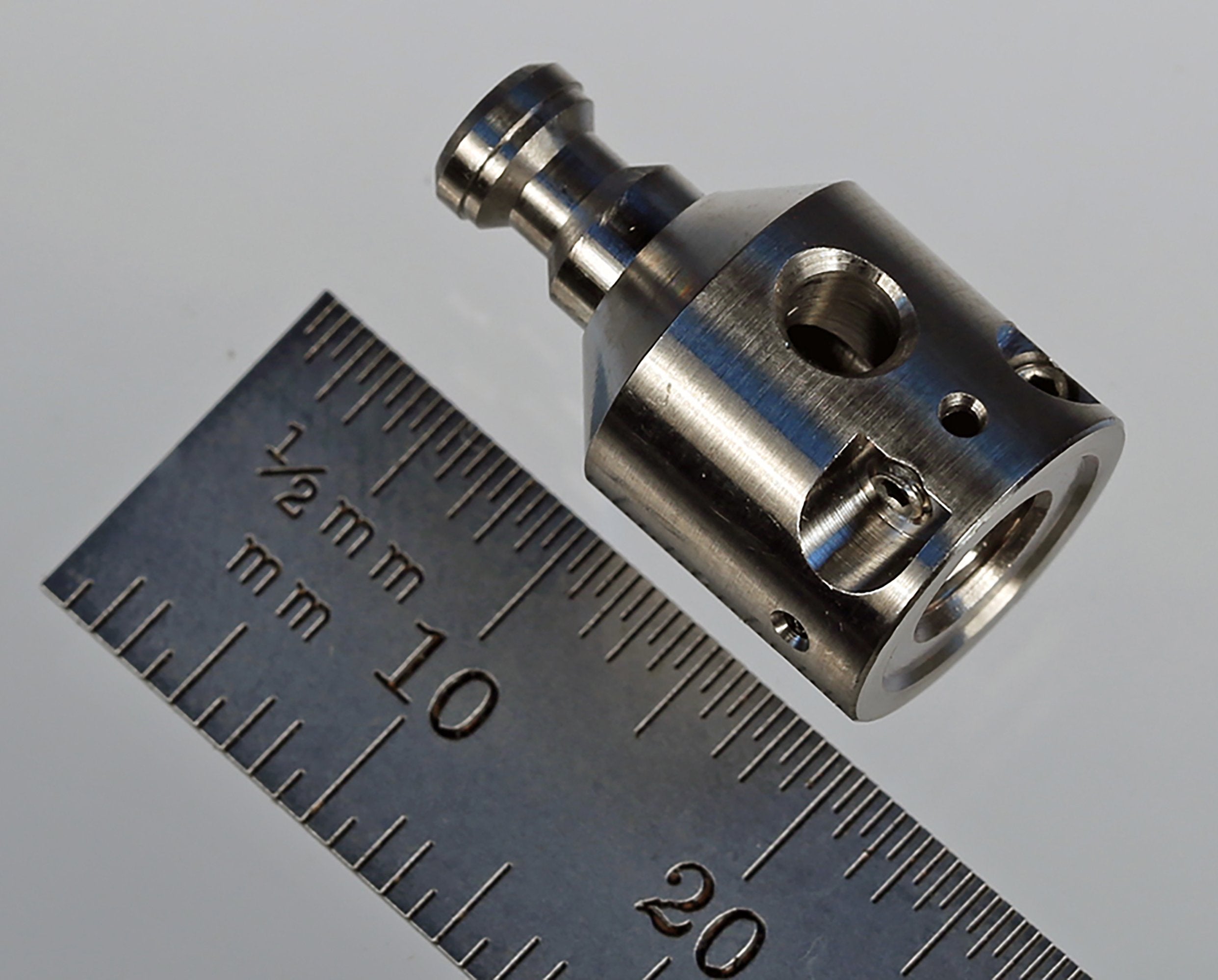 PH1-11PF stylus holder for Pro Fit conical end, stainless steel, holds 4 unthreaded 1.0mm stems.