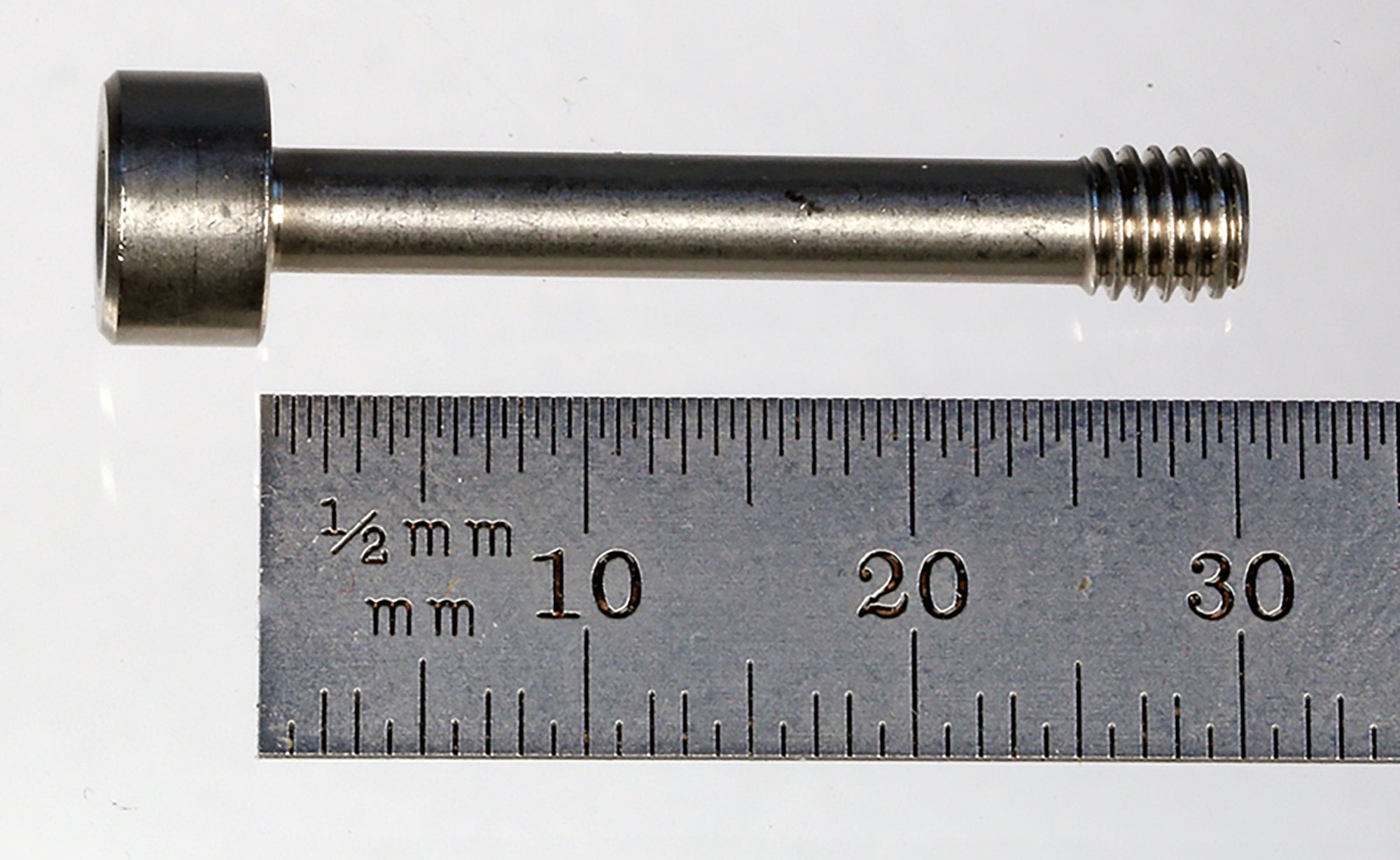 SM5-25-PF stainless steel hex head cap screw, 30.0 mm length, for ProFit components.
