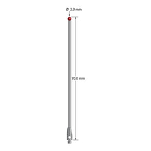TM2-2070 M2 stylus with 2.0mm ruby ball, carbide stem, and stainless steel base, 70mm long by Q-Mark Manufacturing, Inc.