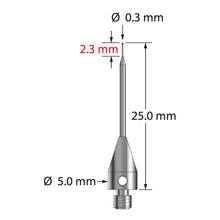 TM3-0325-TX M3 0.3mm ruby ball, tapered carbide stem, titanium base stylus, 25mm by Q-Mark Manufacturing, Inc.