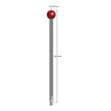 TM3-100105-G M3 stylus with ruby ball, carbon fiber stem, and stainless steel base, 105mm long by Q-Mark Manufacturing, Inc.