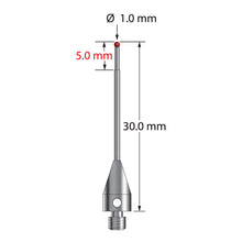 TM3-1030-TX M3 1.0mm ruby ball, carbide stem, titanium base stylus by Q-Mark Manufacturing, Inc.