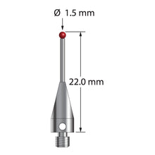 TM3-1522-TX M3 ruby ball stylus with carbide stem and titanium base, 22mm long by Q-Mark Manufacturing, Inc.