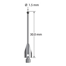 TM3-1530-TX-SN M3 stylus with 1.5mm silicon nitride ball, carbide stem, titanium base, 30mm long by Q-Mark Manufacturing, Inc.