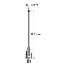 TM3-1537-TX-SN M3 1.5mm silicon nitride stylus, 35mm long, by Q-Mark Manufacturing, Inc.
