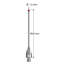 TM3-1540-TX M3 stylus with 1.5mm ruby ball, carbide stem, and titanium base, 40mm long by Q-Mark Manufacturing, Inc.