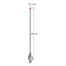TM3-1560-TX M3 stylus with 1.5mm ruby ball, carbide stem, and titanium base, 60mm long by Q-Mark Manufacturing, Inc.
