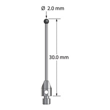 TM3-2030-06-SN M3 stylus with 2.0mm silicon nitride ball and carbide stem, 30.0mm long by Q-Mark Manufacturing, Inc.