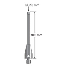 TM3-2030-TX-D M3 stylus with 2.0mm solid diamond sphere, carbide stem, titanium base, 30mm length by Q-Mark Manufacturing, Inc.
