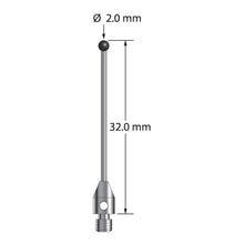 TM3-2032-DS1-SN M3 stylus with 2.0mm silicon nitride ball and carbide stem, 32mm long by Q-Mark Manufacturing, Inc.