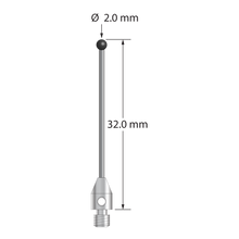 TM3-2032-DS1-SN M3 stylus with 2.0mm silicon nitride ball and carbide stem by Q-Mark Manufacturing, Inc.