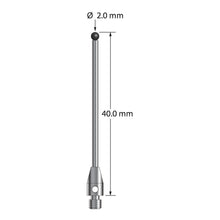 TM3-2040-SN M3 stylus with 2.0mm silicon nitride ball and stainless steel base, 40mm long by Q-Mark Manufacturing, Inc.
