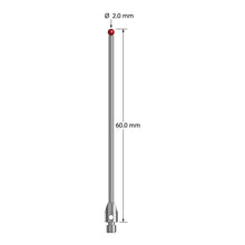 TM3-2060 M3 stylus with 2.0mm ruby ball, carbide stem, and stainless steel base, 60mm long by Q-Mark Manufacturing, Inc.