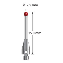 TM3-2525-TX M3 stylus with 2.5mm ruby ball, carbide stem, titanium base, 25mm long by Q-Mark Manufacturing, Inc.