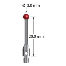 TM3-3021.5 M3 stylus with 3.0mm ruby ball, carbide stem, and stainless steel base by Q-Mark Manufacturing, Inc.