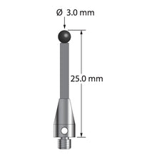TM3-3025-TX-SN M3 stylus with silicon nitride ball, carbon fiber stem, and titanium base, 25mm long by Q-Mark Manufacturing, Inc.