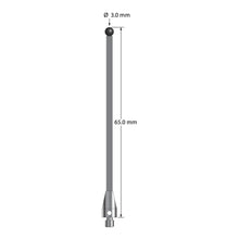 TM3-3065-TX-SN M3 stylus with 3.0mm silicon nitride ball, carbon fiber stem, and titanium base, 65.0mm long by Q-Mark Manufacturing, Inc.